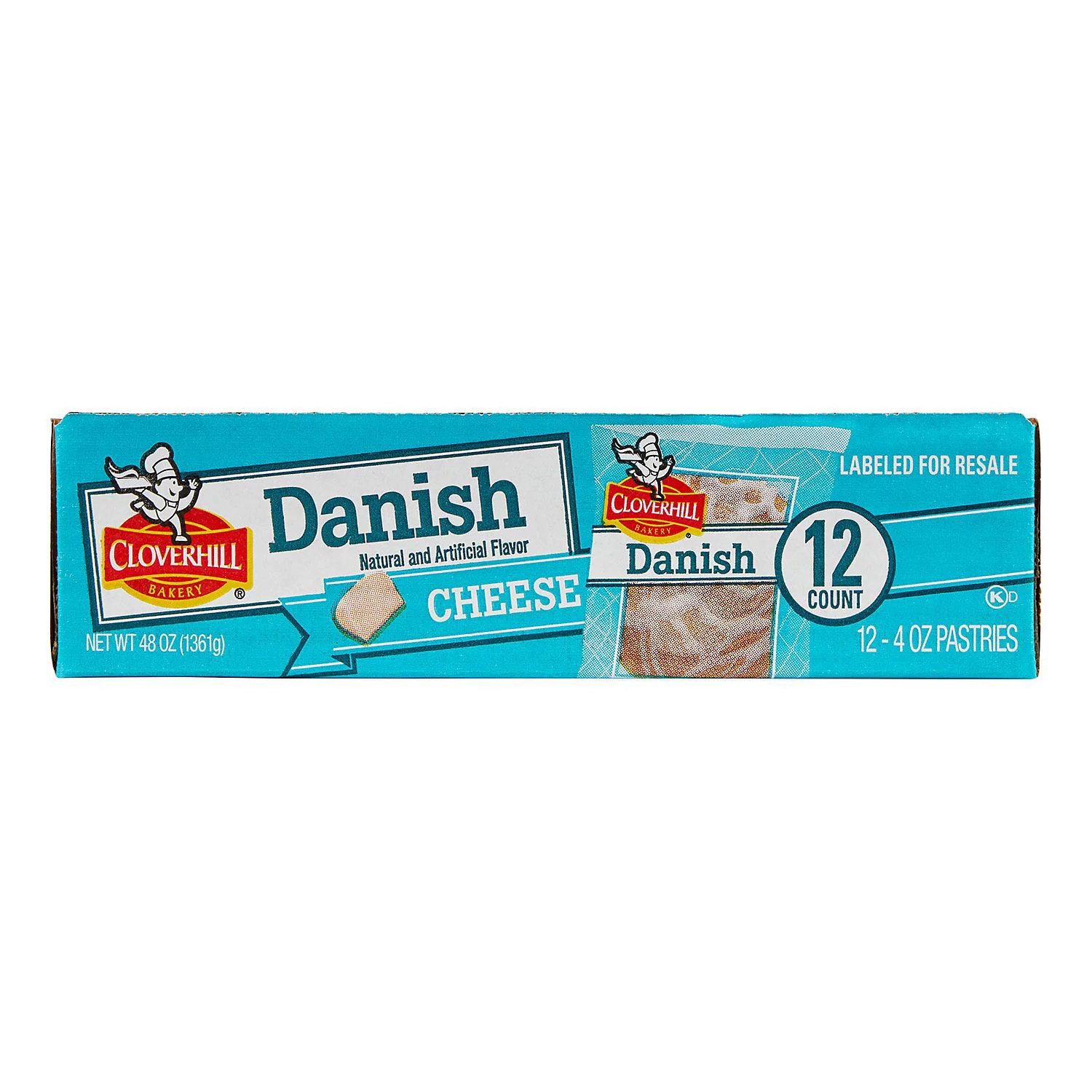 Cloverhill Bakery Cheese Danish, 4 Ounce, 12 per Box