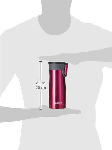 Contigo AUTOSEAL West Loop Vacuum-Insulated Stainless Steel Travel Mug with Easy-Clean Lid 20 oz Sake