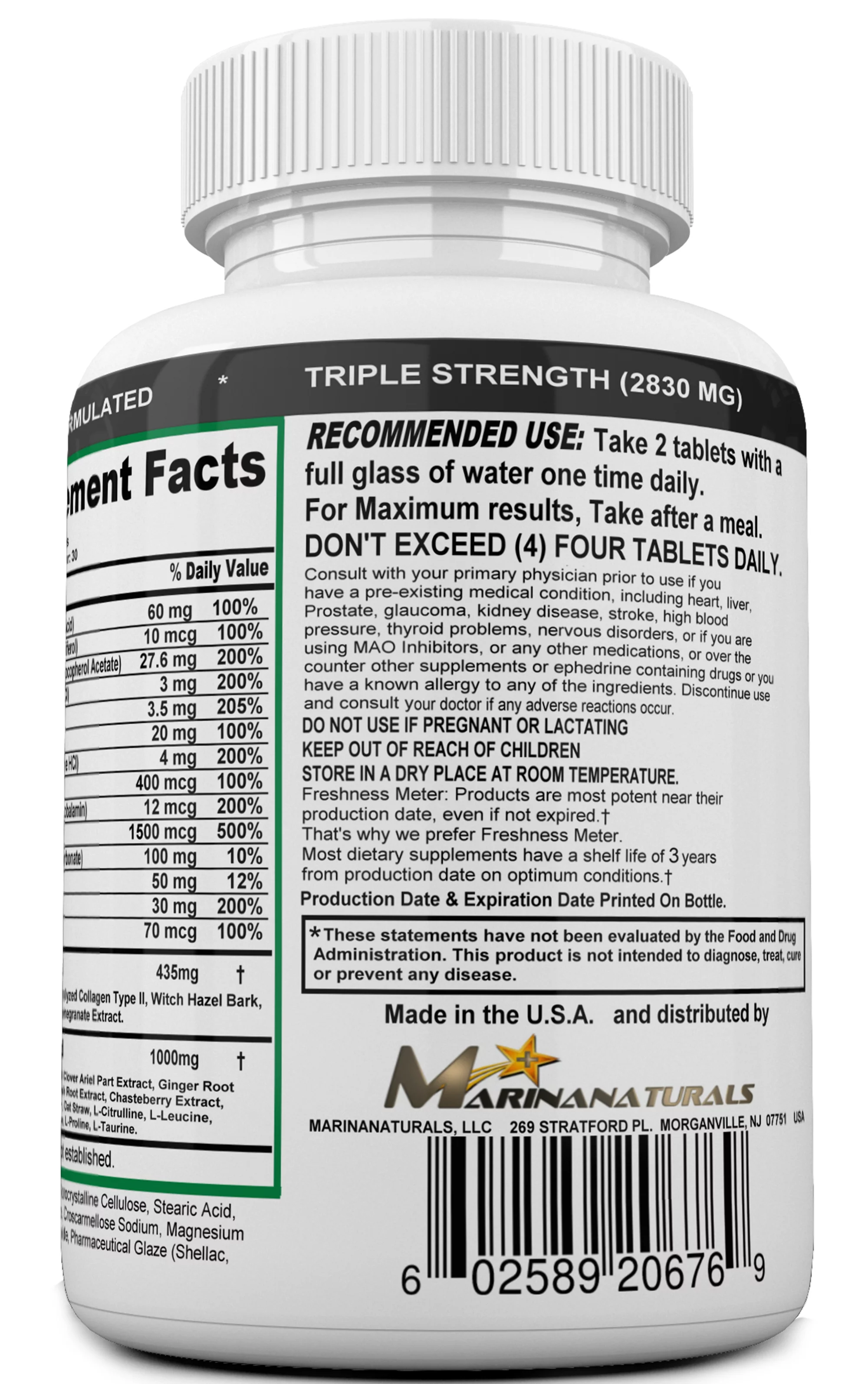 FEMVIT SKIN, the Female Multivitamin, Multi-Minerals and Herbal Extracts that Helps Fix Your Skin. Anti-Wrinkle with Collagen, Hyaluronic acid & Pomegranate Extract. 60 Tablets, Not a Cream