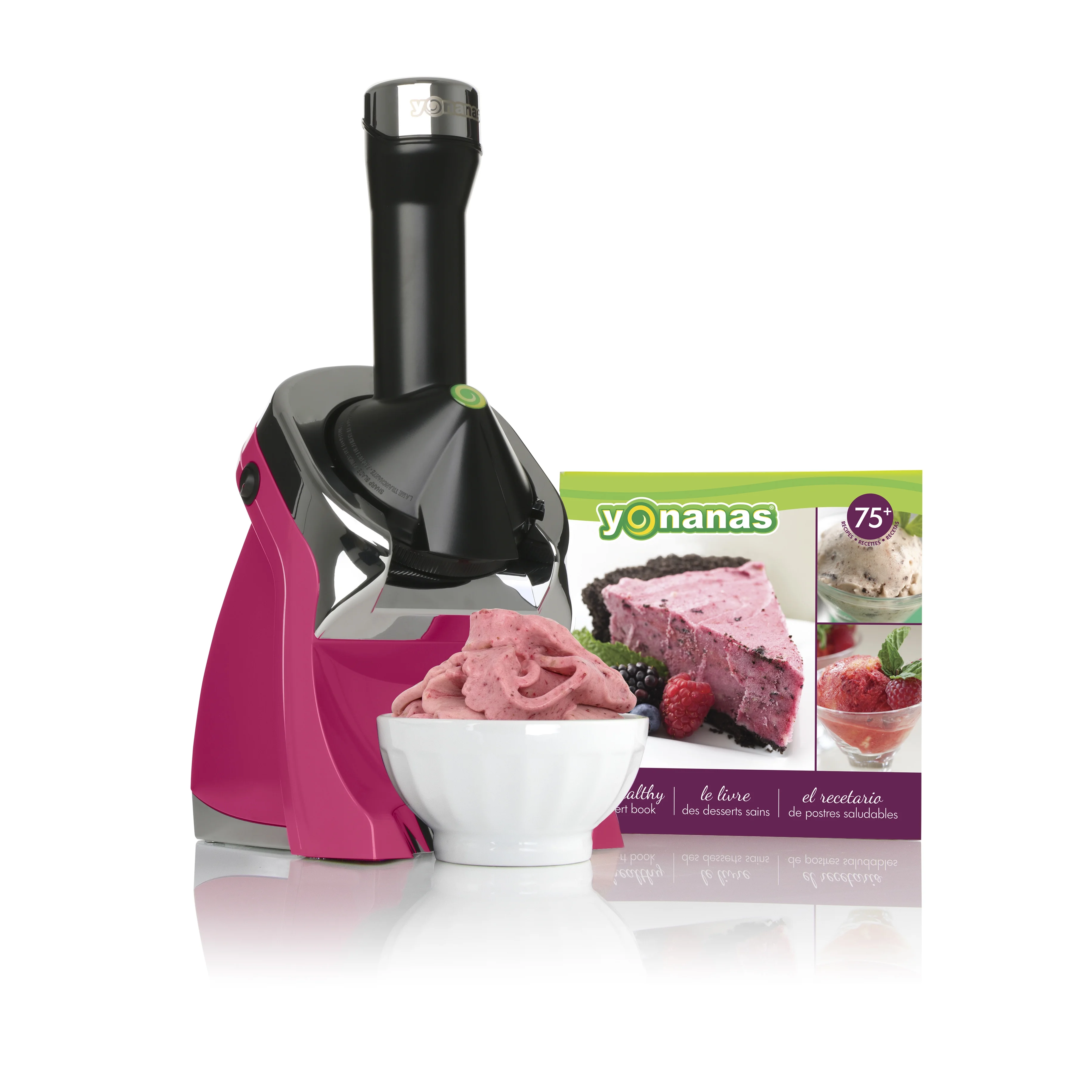 Yonanas Deluxe Frozen Dessert Maker, Hot Pink