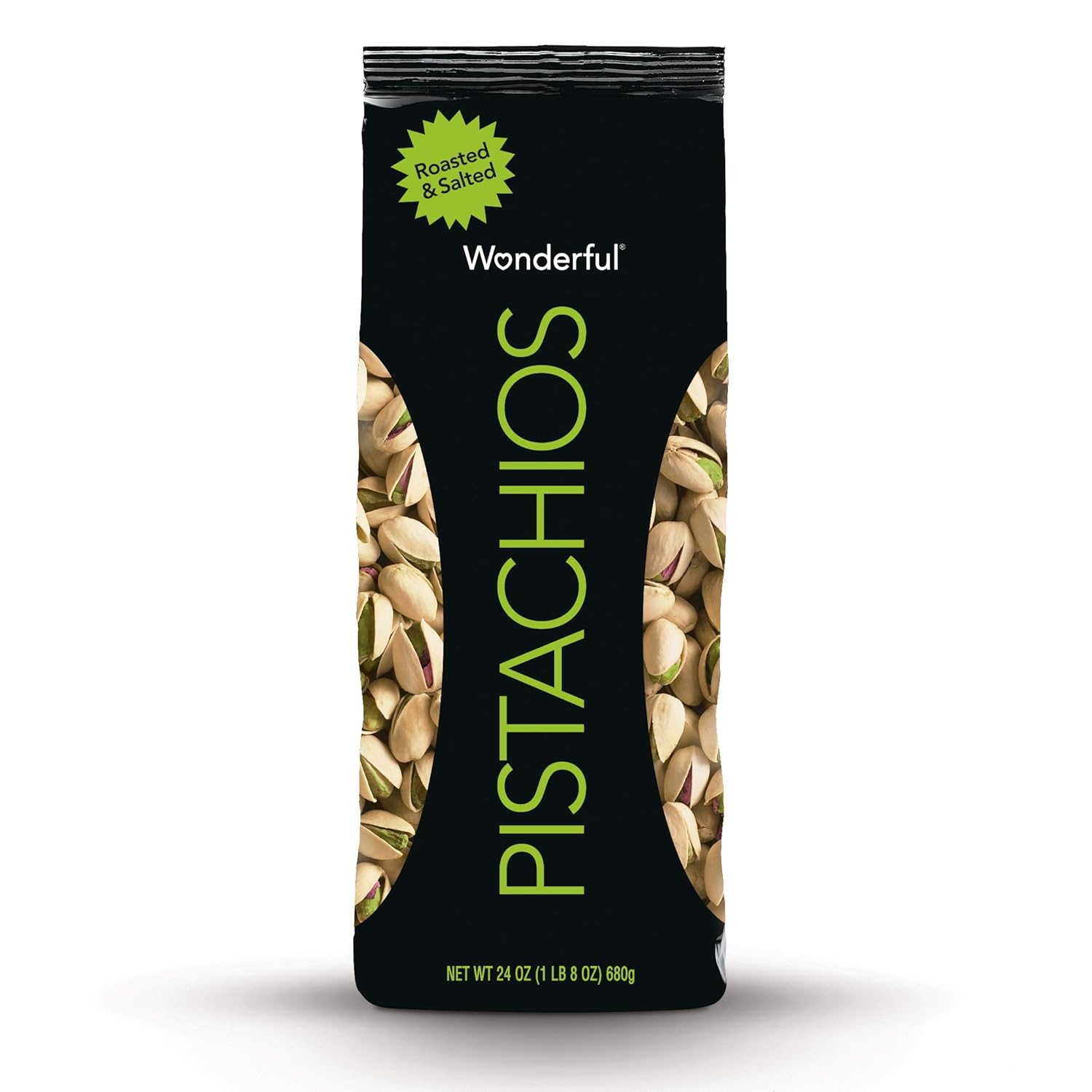 Wonderful Pistachios, Roasted and Salted, 24 Ounce Bag