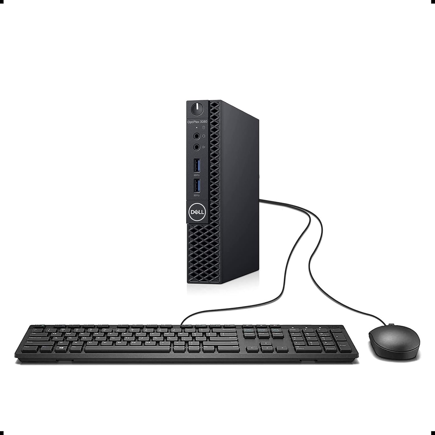 Dell OP3060MFFXKF5K OptiPlex 3060 XKF5K Micro PC with Intel Core i5-8500T 2.1 GHz Hexa-core, 8GB RAM, 256GB SSD, Windows 10 Pro 64-bit (Renewed)