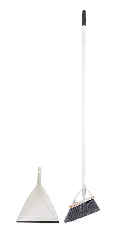 Angle Broom & Clip-on Dustpan