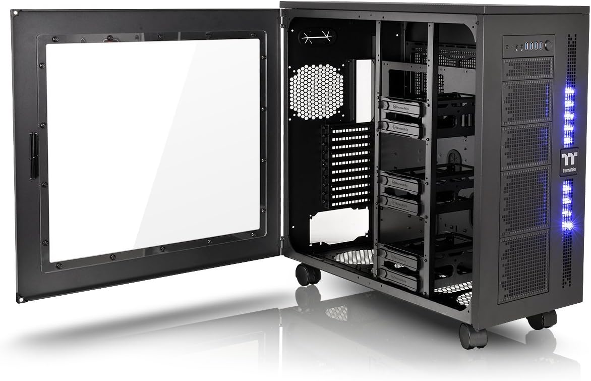 Thermaltake Core W200 Dual System Capable Extreme Water Cooling XL-ATX Fully Modular/Dismantle Stackable Tt Certified Super Tower Computer Case CA-1F5-00F1WN-00 Black