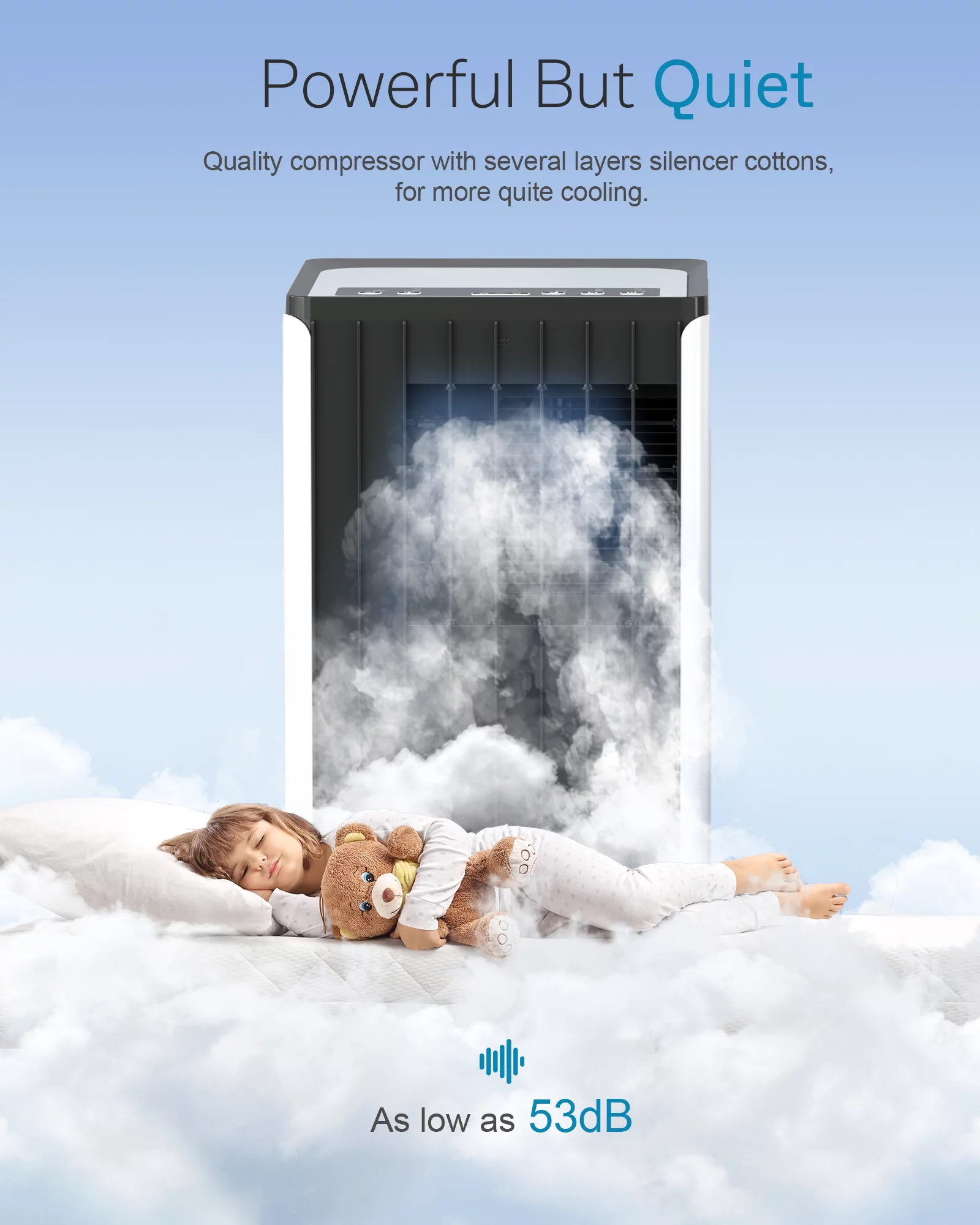 FIOGOHUMI 10000BTU Portable Air Conditioner - Portable AC Unit with Built-in Dehumidifier Fan Mode for Room up to 350 sq.ft. - Room Air Conditioner with 24Hour Timer & Remote Control Window Mount Kit