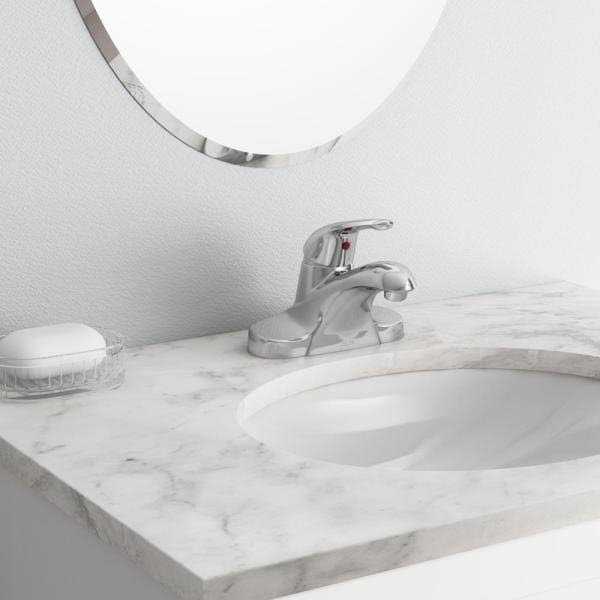 Delta Foundations Chrome Single Handle Lavatory Pop-Up Faucet 4