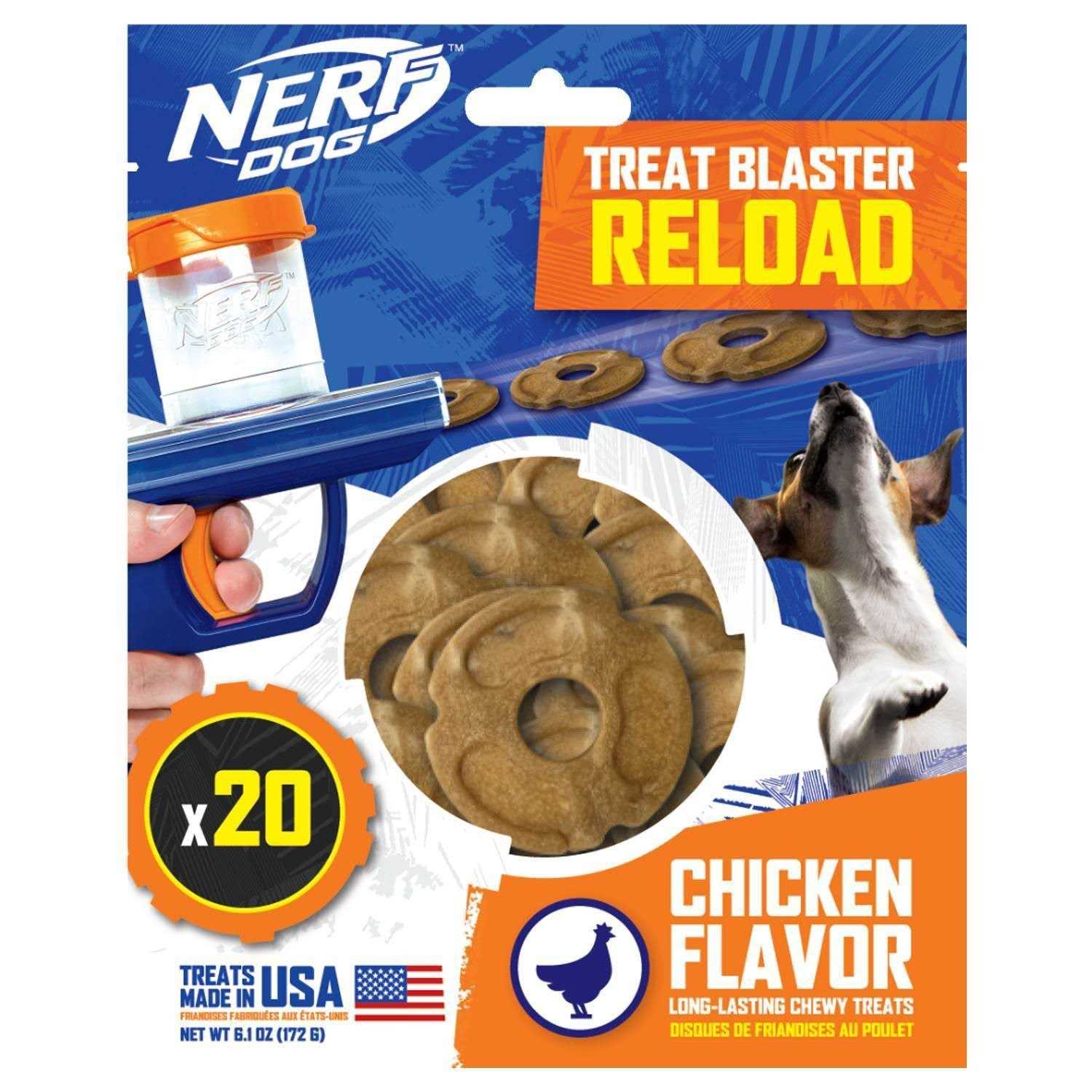 Nerf Disc Blaster Chicken Flavored Dog Treats - Pet Supplies online store