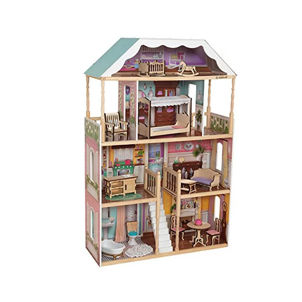 KidKraft Charlotte Classic Wooden Dollhouse with 14 Accessories