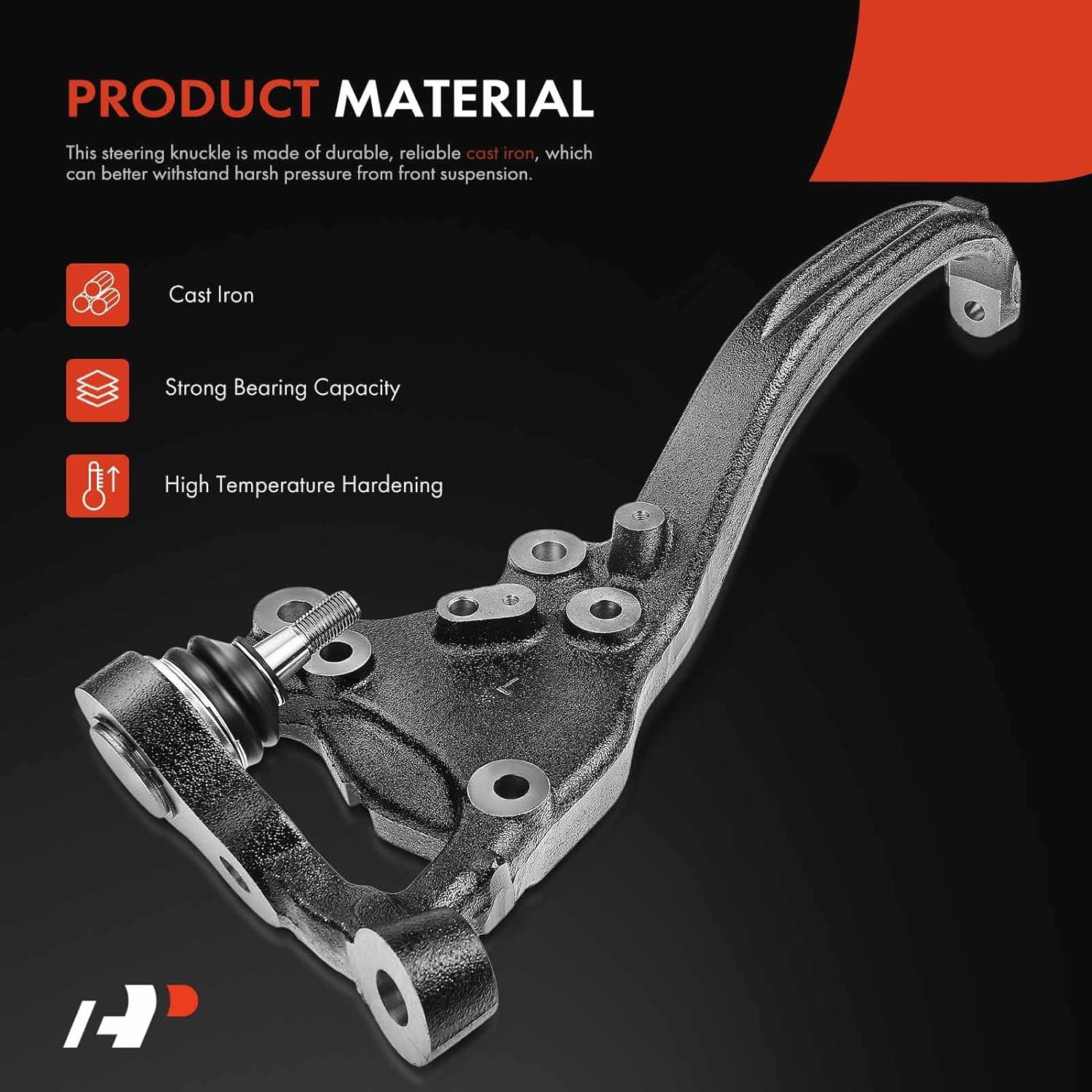 A-Premium Front Suspension Steering Knuckle Compatible with Chrysler 300 2012-2021, Dodge Challenger 2012-2021, Charger 2012-2021, Left Driver Side, Replace # 05168421AF