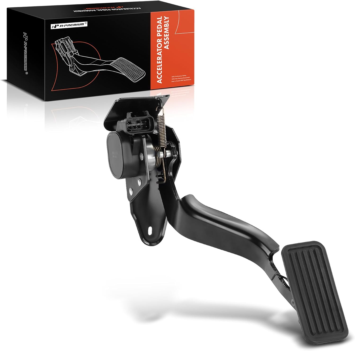 A-Premium Accelerator Pedal with Position Sensor Assembly Compatible with Chevy Silverado 1500/3500, Tahoe, Suburban 2500, Avalanche & GMC Sierra 1500/2500 HD, Yukon & Cadillac Escalade & Hummer H2