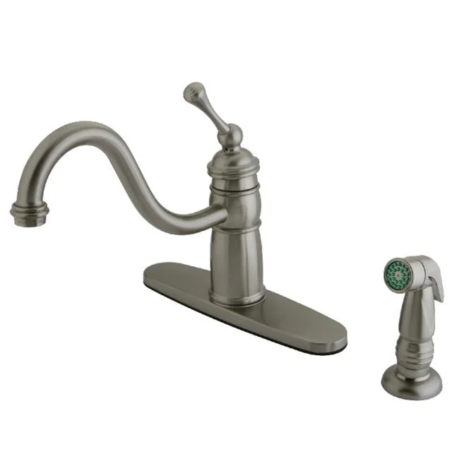 9.25 in. Mono Deck Mount Kitchen Faucet, Brushed Nickel