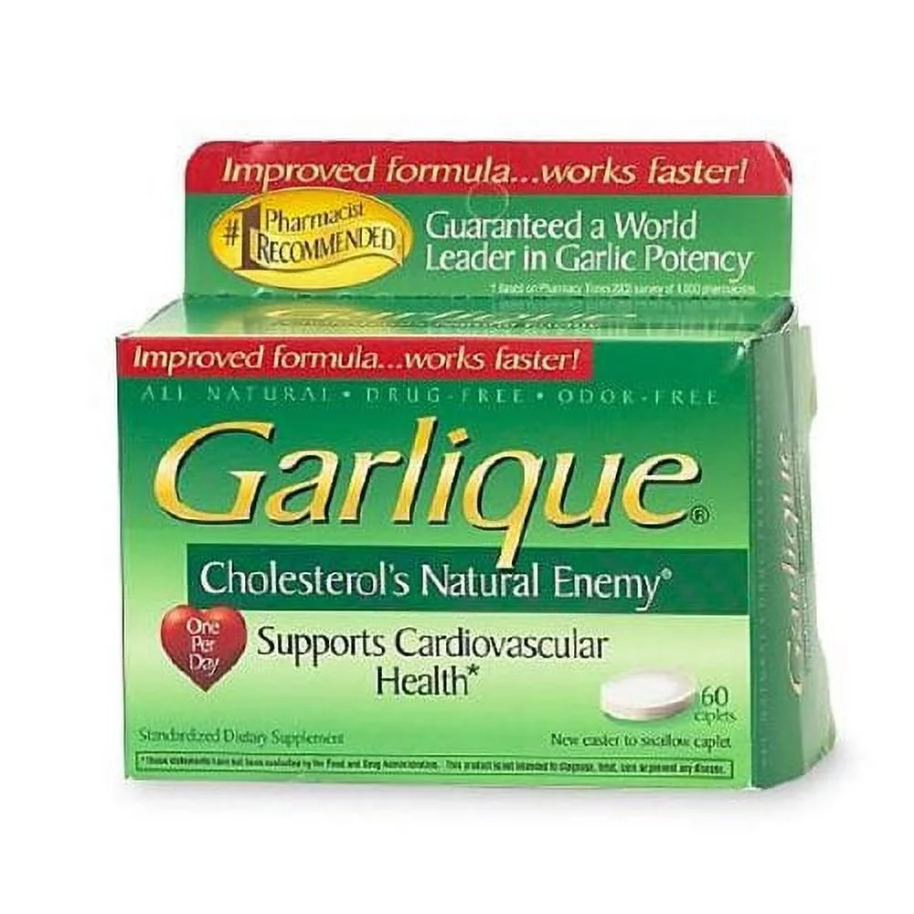 4 Pack - Garlique Caplets 60 Tablets Each