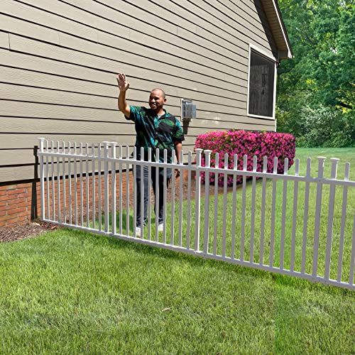 Zippity Outdoor Products ZP19057 Burbank No Dig Vinyl Fence 44