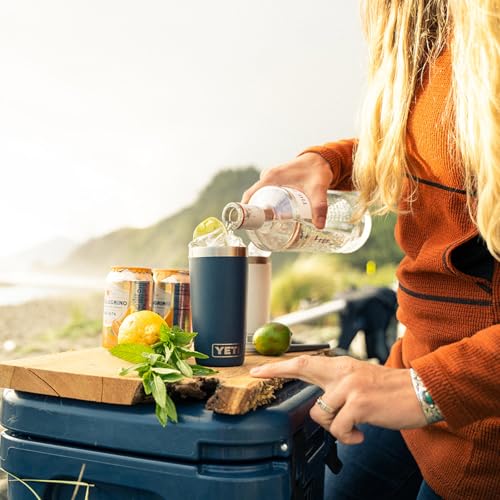 YETI Rambler 10 oz Tumbler, Stainless Steel, Vacuum Insulated with MagSlider Lid, Firefly Yellow