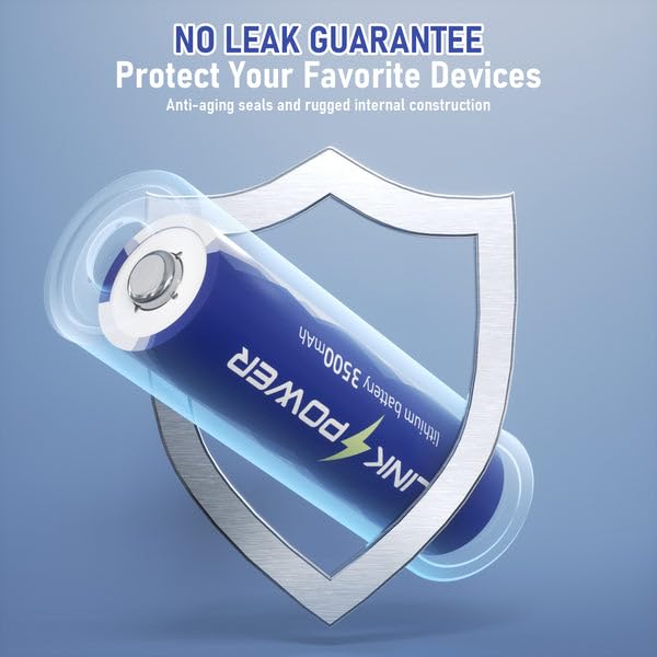 Blinkspower™ Lithium Batteries AA 16 Pack, 3500mAh NO.1 Lasting 1.5V Double A Lithium Battery 【Non-Rechargeable】