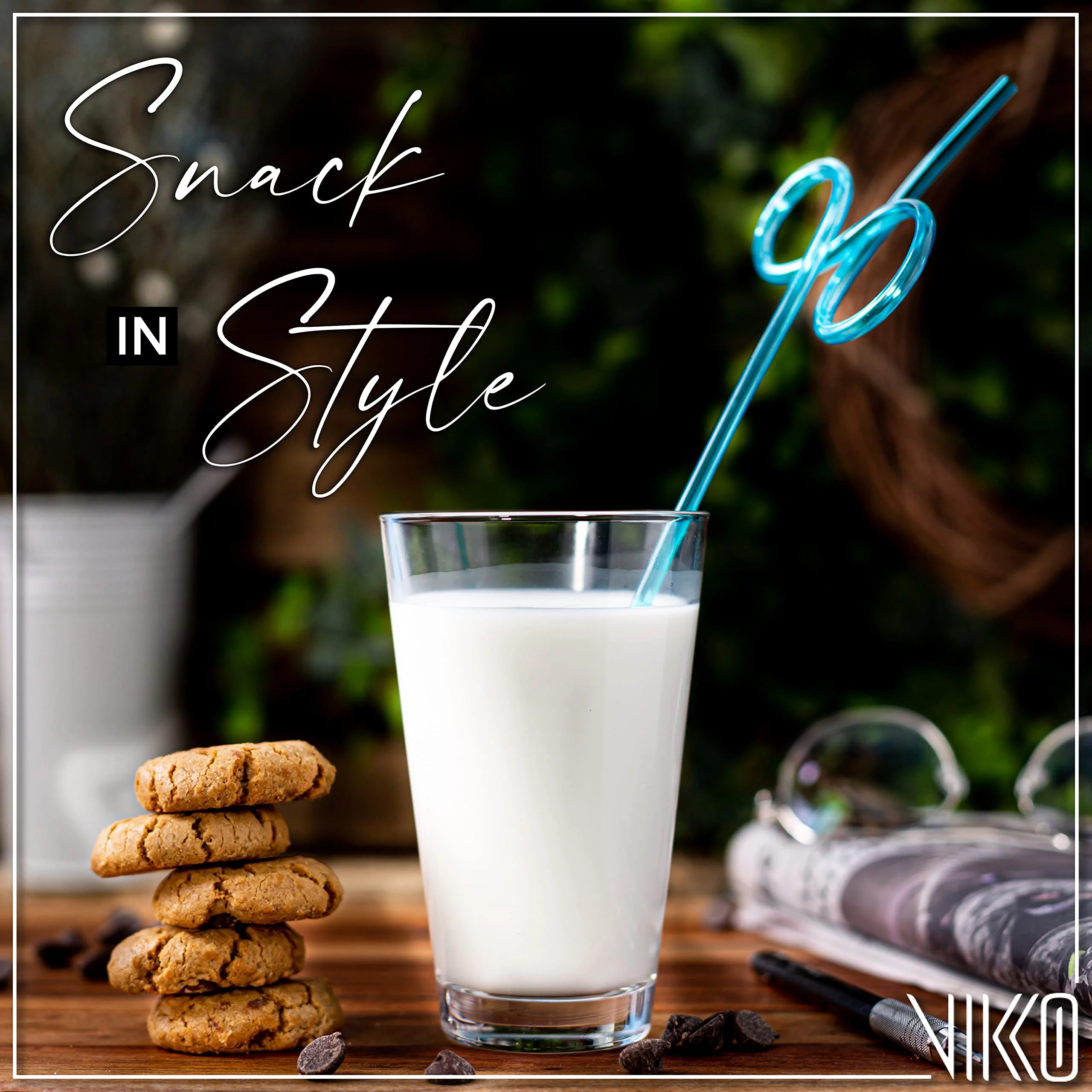 Vikko 9.5 Ounce Water Tumblers | All Purpose Drinking Glasses  Thick and Durable Construction  Tapered Design  Dishwasher Safe Set of Six Tall Glass Tumblers