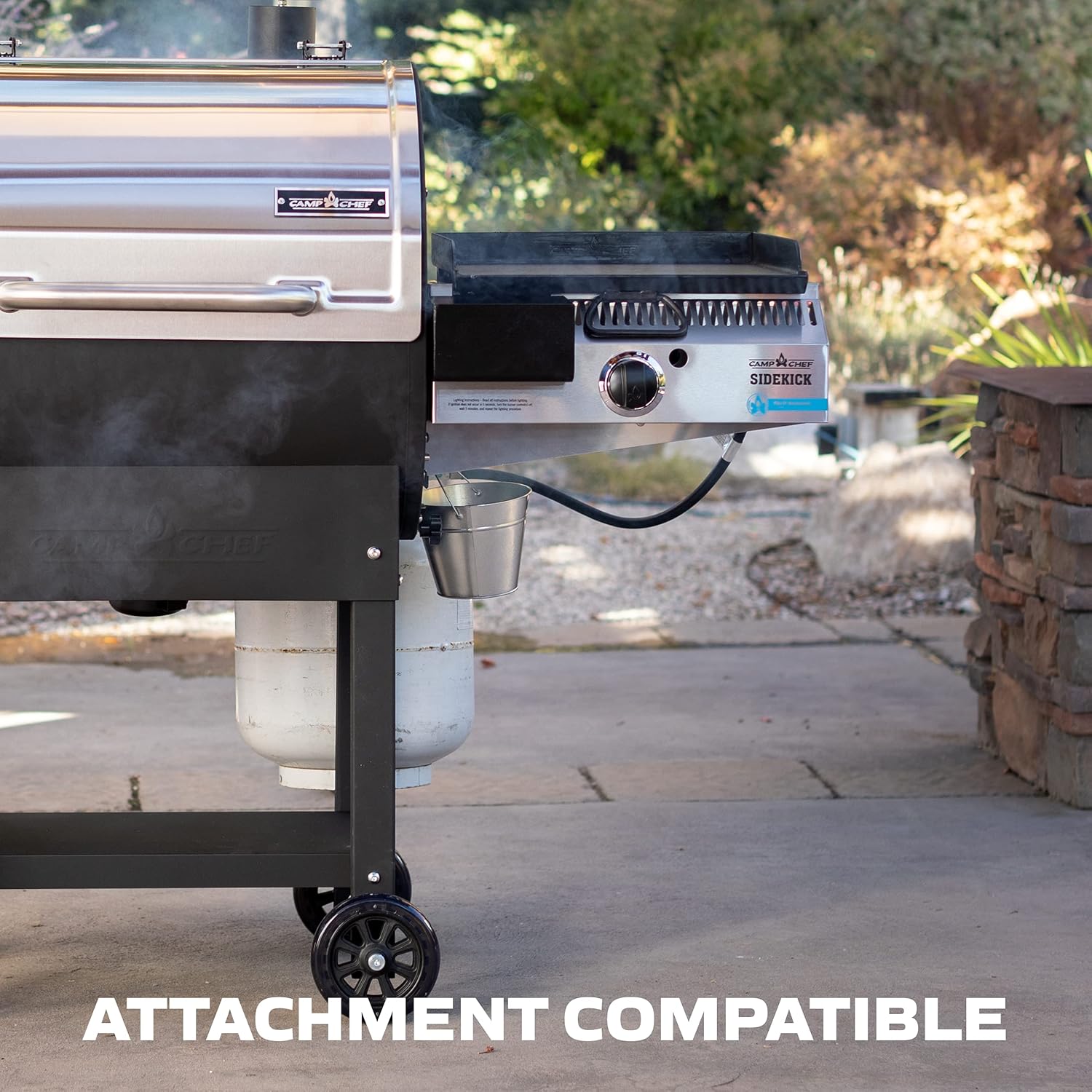 Camp Chef 24 in. WIFI Woodwind Pellet Grill & Smoker with Sidekick (PG14) - WIFI & Bluetooth Connectivity