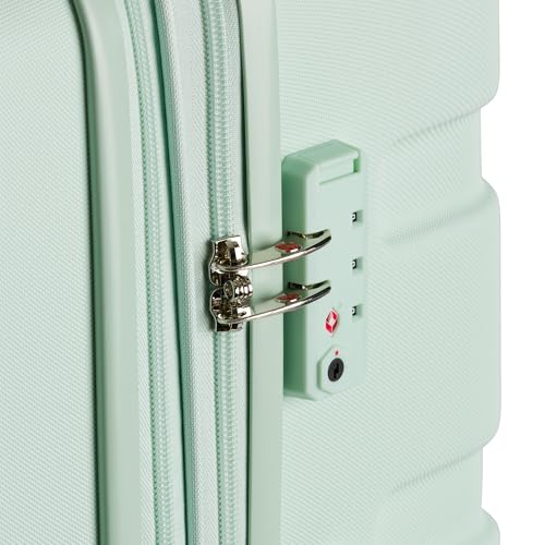 SwissGear 7366 Hardside Expandable Luggage with Spinner Wheels, White, Carry-On 19-Inch