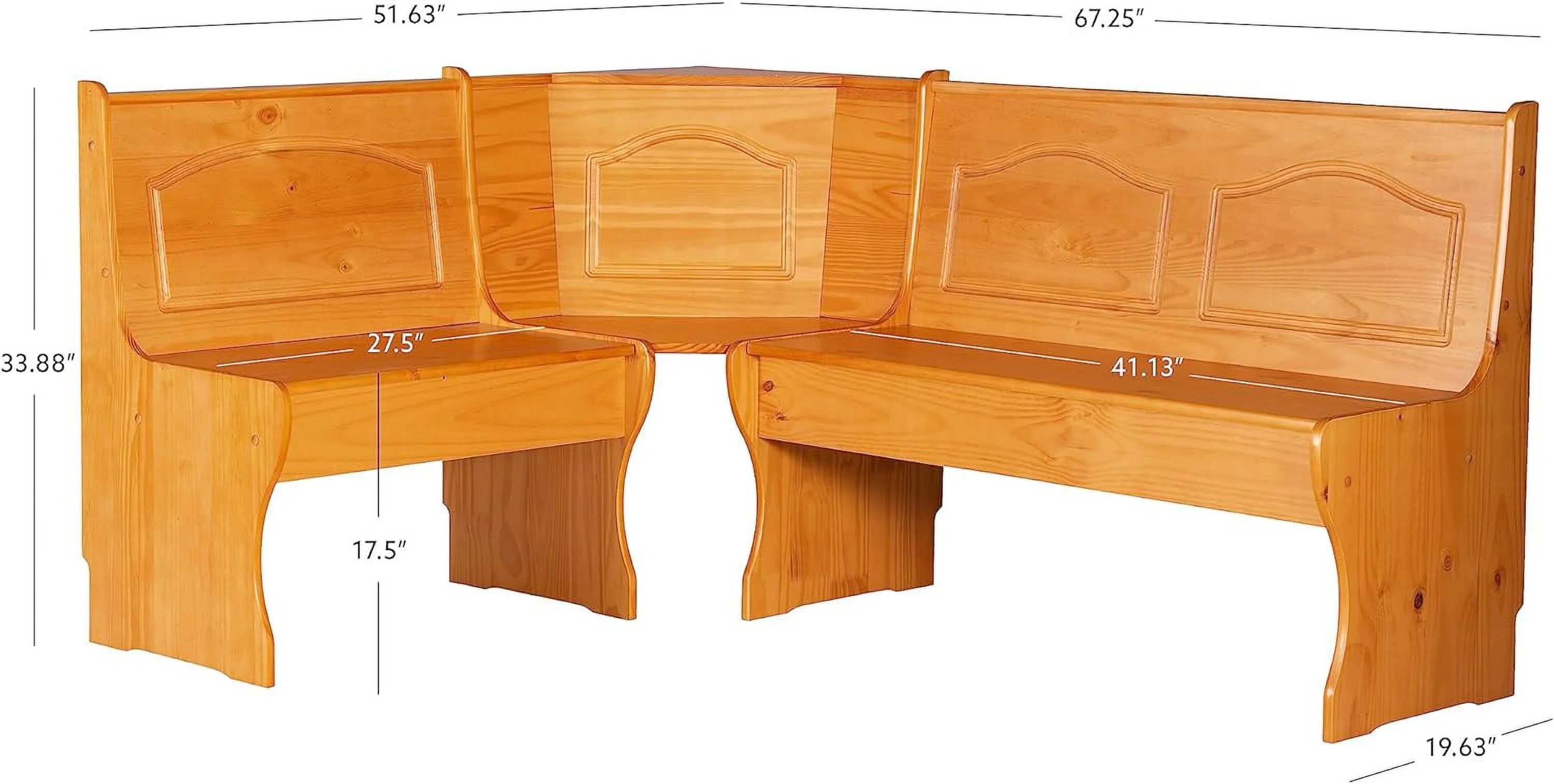 Chelsea Kitchen-Nook Corner Unit, Natural