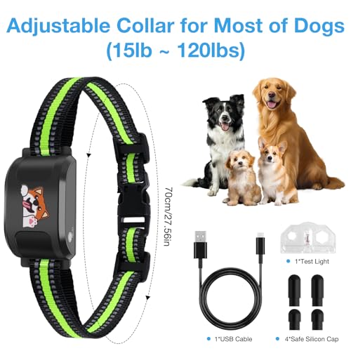 GPS Wireless Dog Electronic Fence & Dog Training Collar, Fence with GPS Tracker, Outdoor Waterproof Rechargeable Collar Customizable Boundaries via App, No Subscription Required (White)