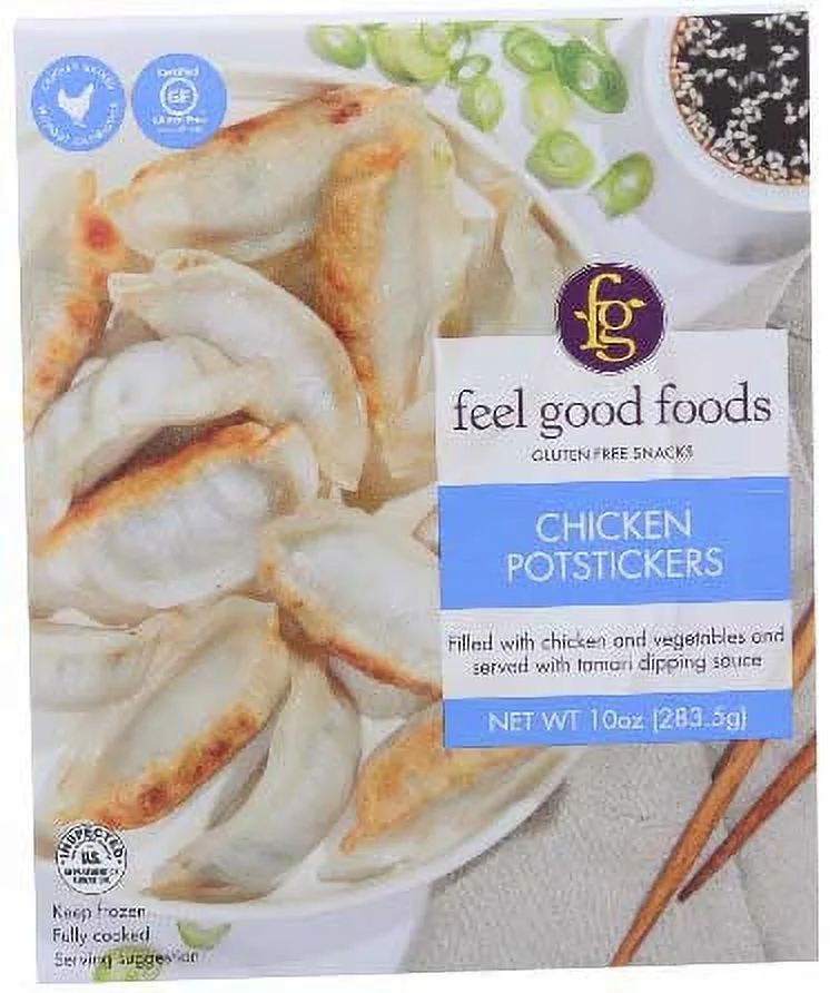 Feel Good Foods Chicken Potstickers, 10 Ounce -- 9 per case.