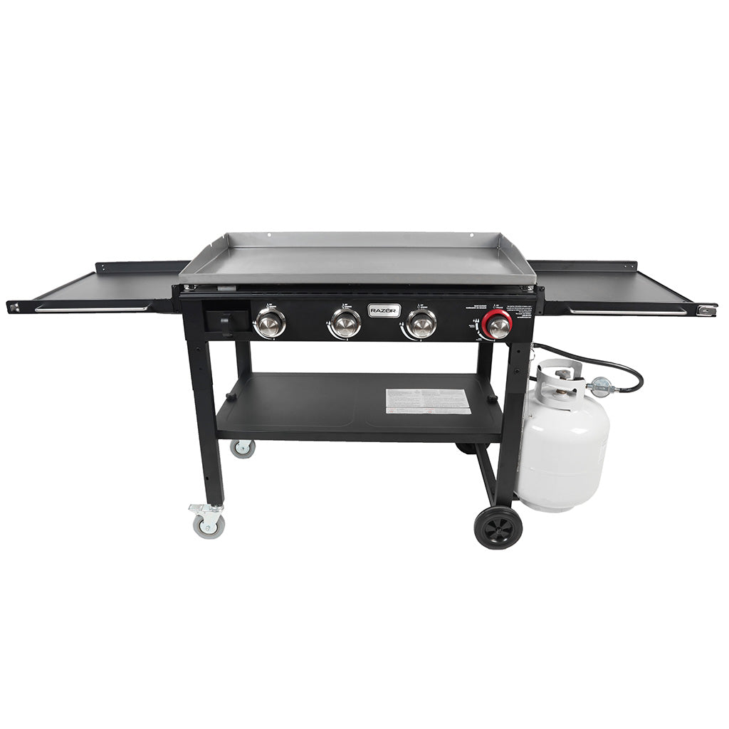 Razor 4-Burner Griddle with Folding Shelves