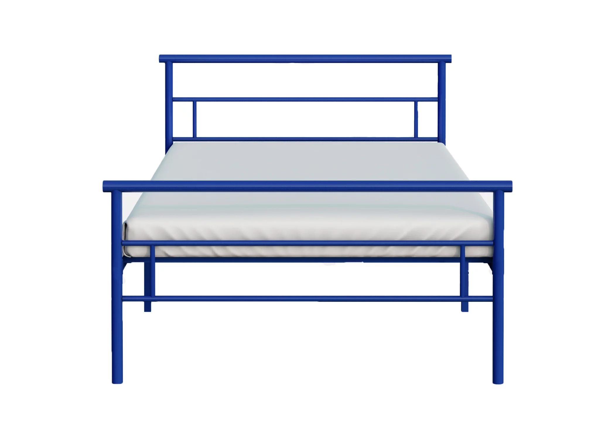 BK Furniture Seattle Classic Metal Bed, Twin, Blue