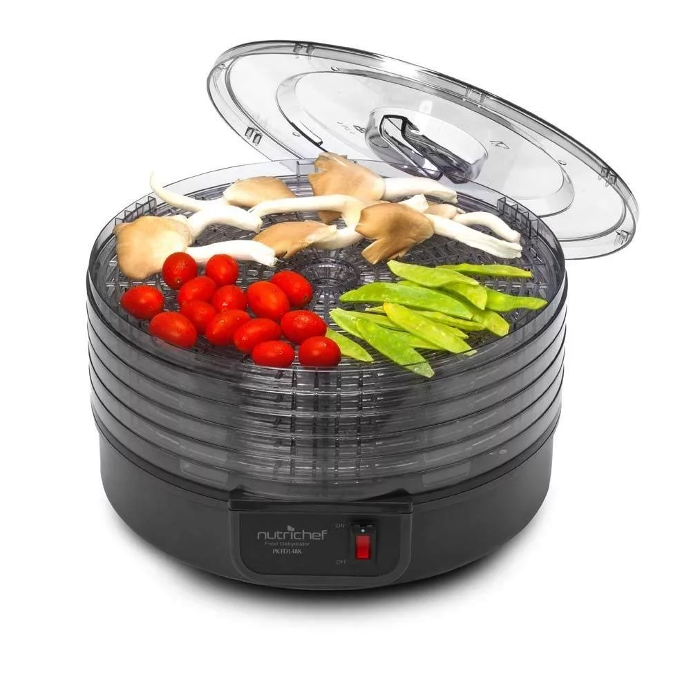 NutriChef AZPKFD14BK Food Dehydrator, 7.7 x 13 x 13 inches, Black