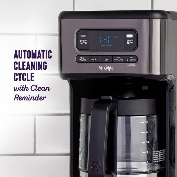 14-Cup Dark Stainless Programmable Coffee Maker