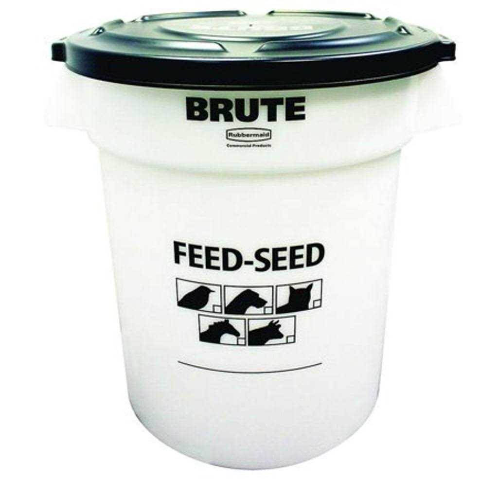 Rubbermaid Brute 1868861 Feed-Seed Container with Lid - Pet Supplies online store