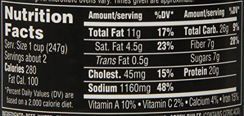 Stagg Chili Steakhouse Reserve Chili with Beans, 15 Ounce, 6 Count