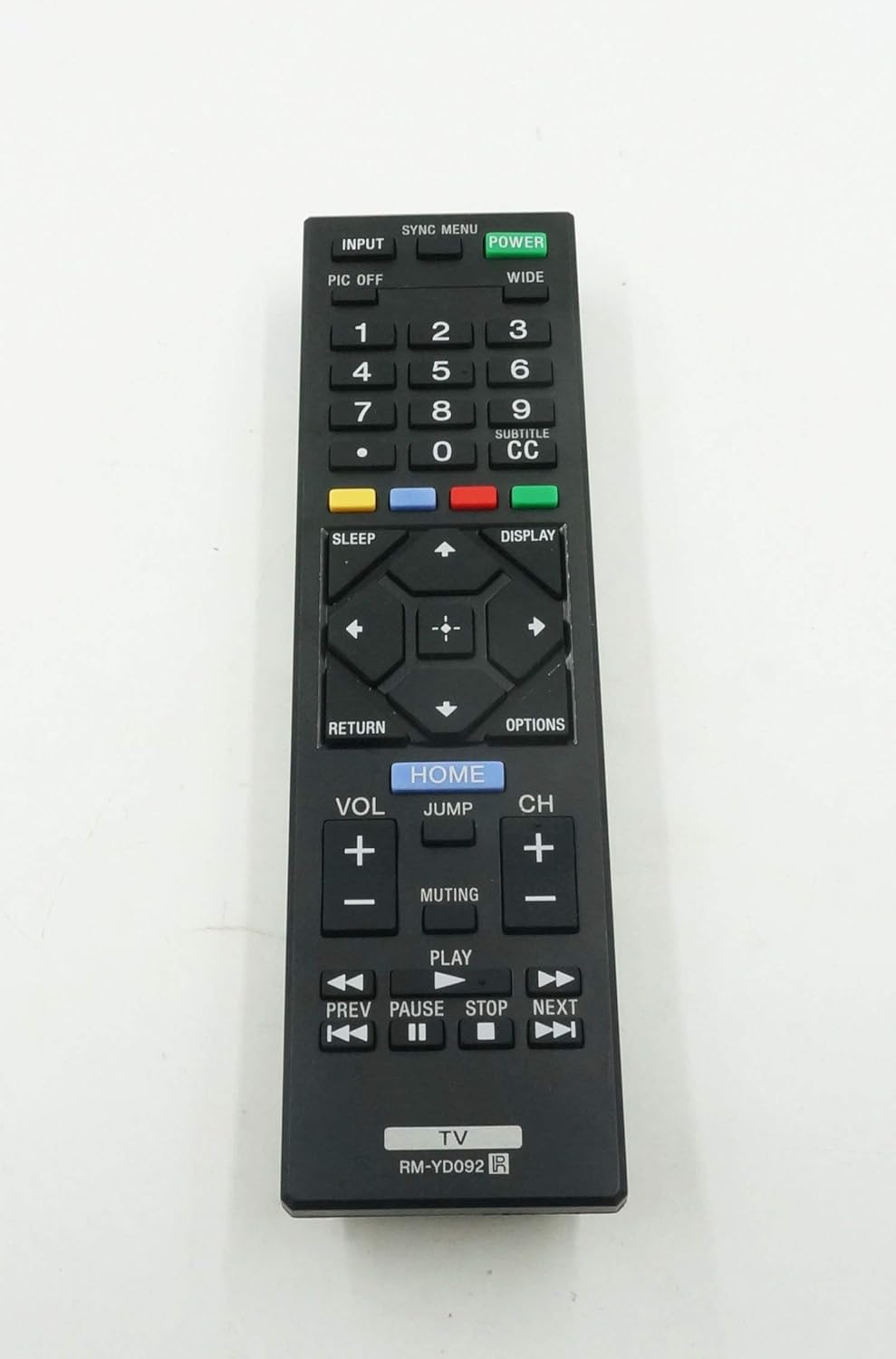 General Replacement Sony OEM Original Part Tv Remote Control Rm-yd092 (Renewed)