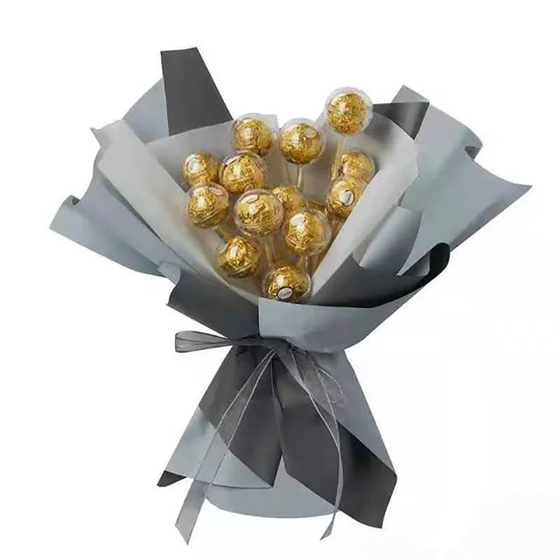 50Pcs Clear Chocolate Box Truffle Liner Flower Candy Box Bouquet Chocolate B WA