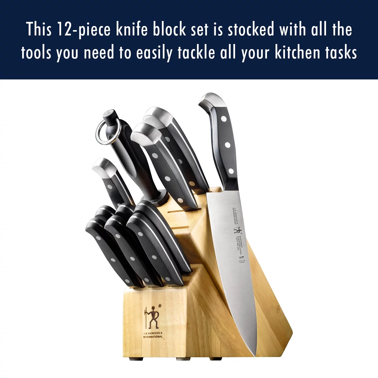 J.A. Henckels International Statement 12-pc Knife Block Set