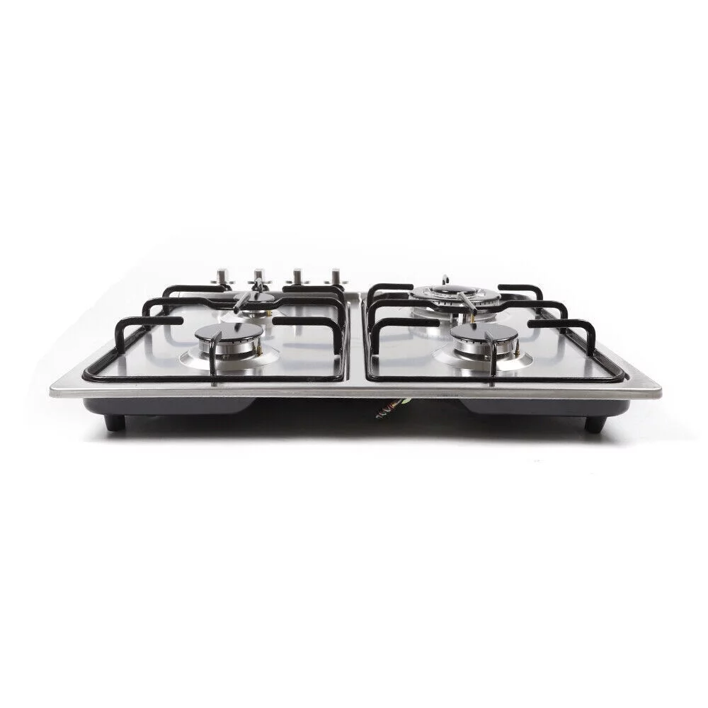 TOOL1SHOoo 5 Burners Built in Gas Cooktop Stainless Steel Stove NG/LPG Gas Hob Cooktop