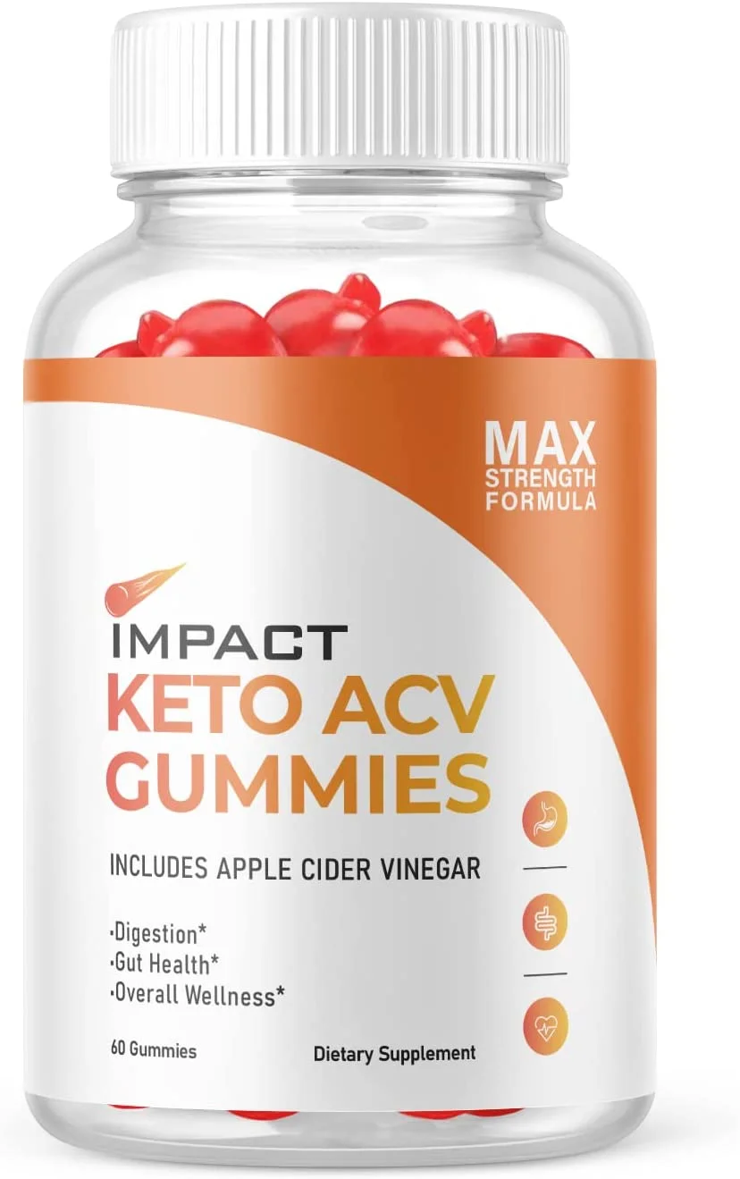 (1 Pack) Impact Keto ACV Gummies - Supplement for Weight Loss - Energy & Focus Boosting Dietary Supplements for Weight Management & Metabolism - Fat Burn - 60 Gummies