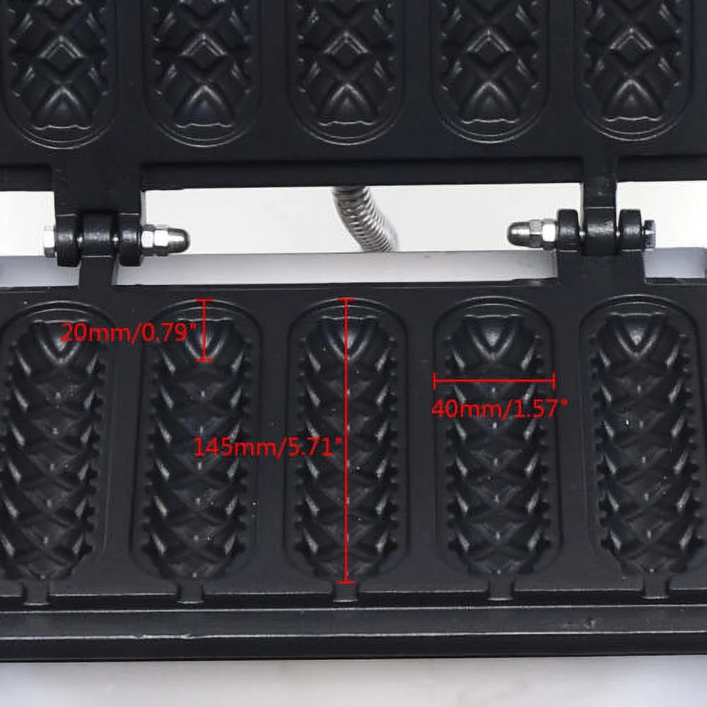 Commercial Electric Waffle Maker Cooking Baker 5 Lolly Nonstick Hot Dog Machine