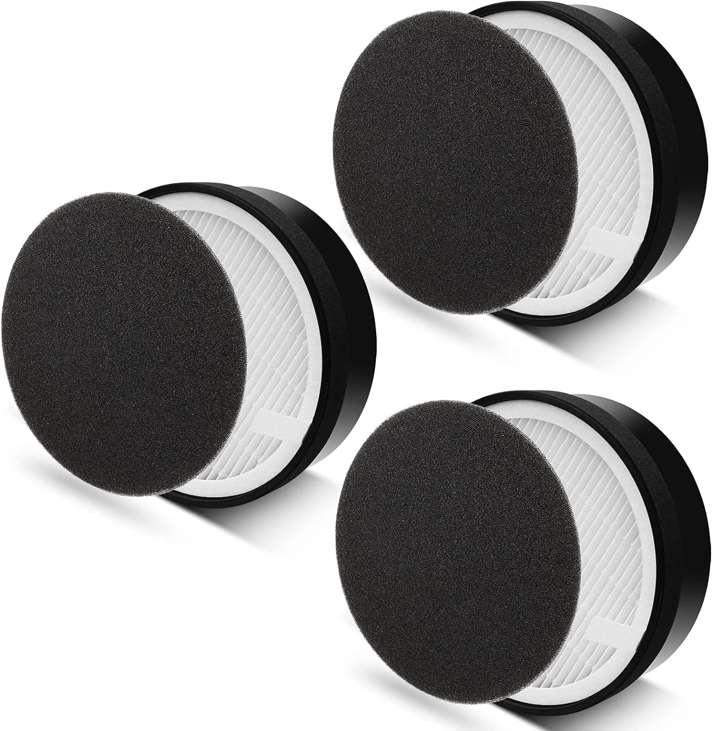 3Pack LV-H132 Replacement Filters Compatible with LEVOIT LV-H132 Replacement Filter,3 in 1 LV-H132 Air Filter,H132 True HEPA Filter,For Levoit LV-H132 Air Purifier Filter Replace Parts# LV-H132-RF
