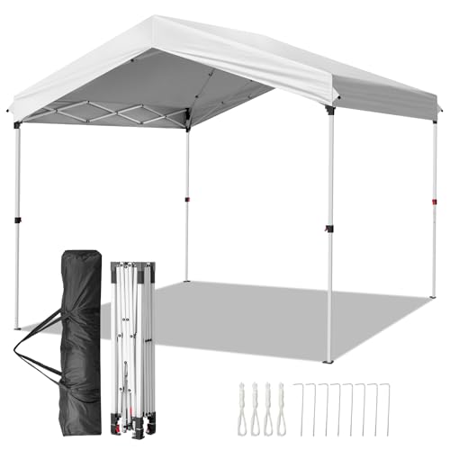 Outvita 10x20ft Ez Pop Up Outdoor Canopy Tent, Portable Commercial Instant Tent with Carry Bag for Party Wedding Birthday BBQ Events