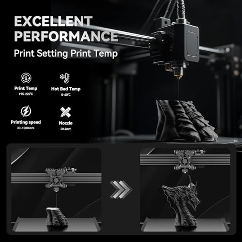 3D Printer Filament, ABS Filament 1.75mm, High Strength and Toughness, Dimensional Accuracy +/- 0.02mm, 1kg(2.2lbs) 3D Printing Filament (Gold)