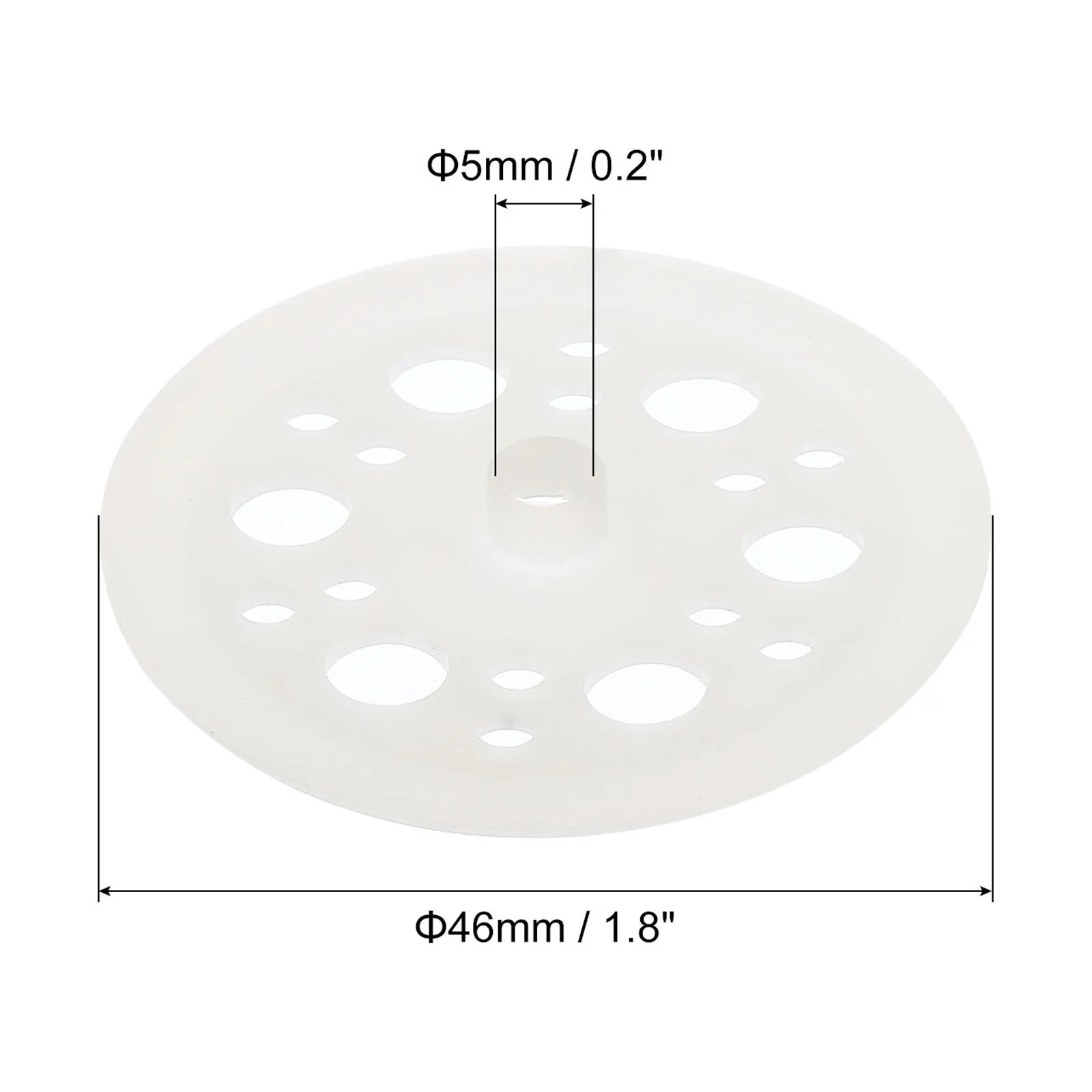Uxcell 46mm Polypropylene Washers Load Spreading Flat Plastic Washers for Fixing Insulation Foam Panels White 400 Pack