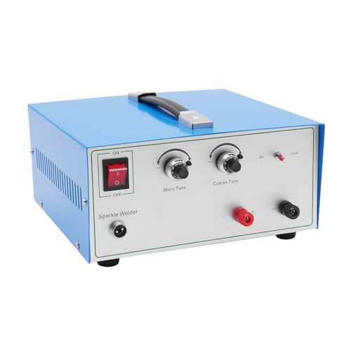 80A Pulse Spot Welder, 110V Jewelry Spot Welder, Gold Silver Jewelry Spot Welding Machine, Electric Soldering Machine With Foot Pedal, for Gold Silver Steel Jewelry Welding (Yellow)
