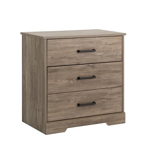 Prepac Sonoma Traditional Tall Nightstand Side Table with 3 Drawers, Functional Tall 3-Drawer Bedside Table 16