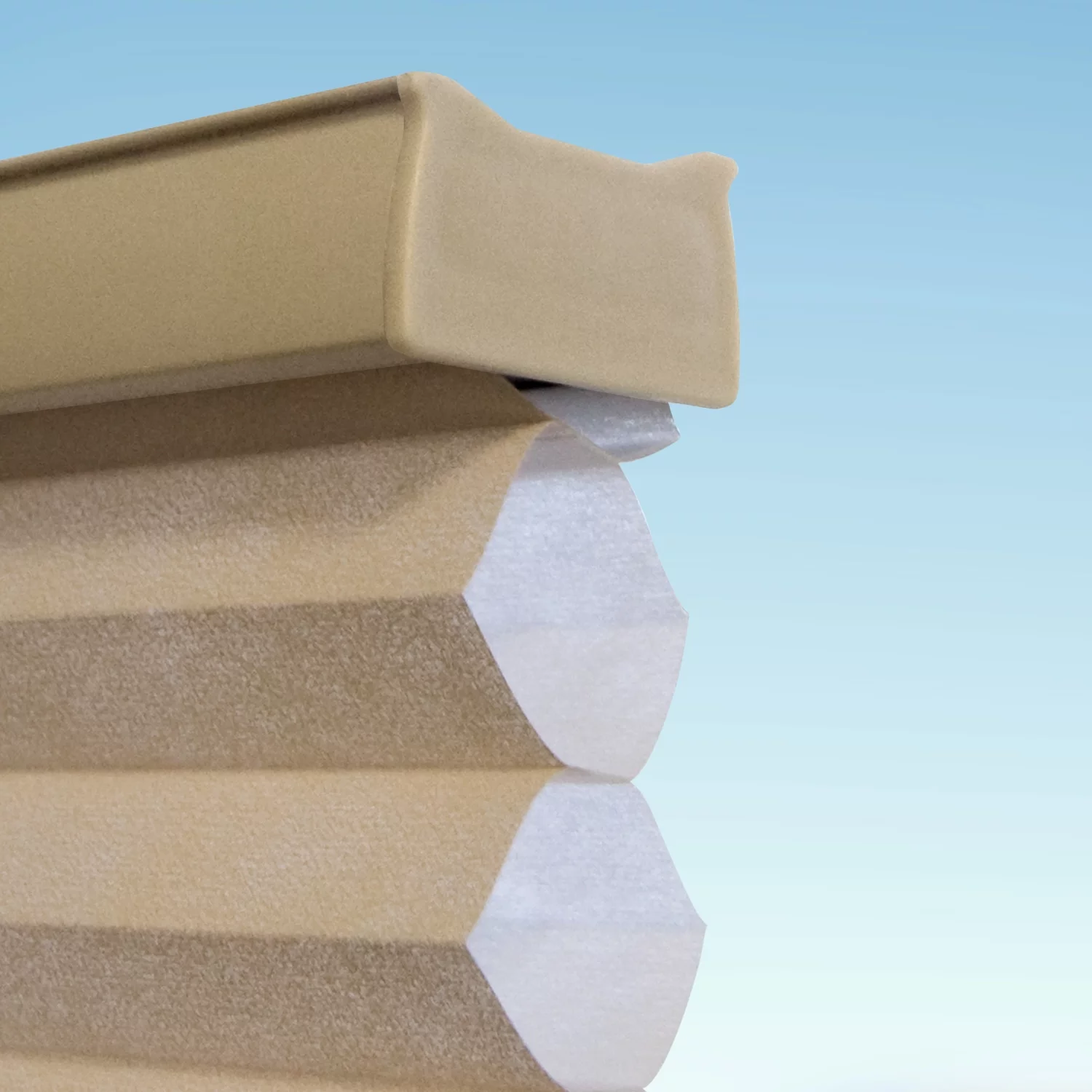 Richfield Studios Cordless Light Filtering Polyester Honeycomb Window Shades, Brown, 20.5