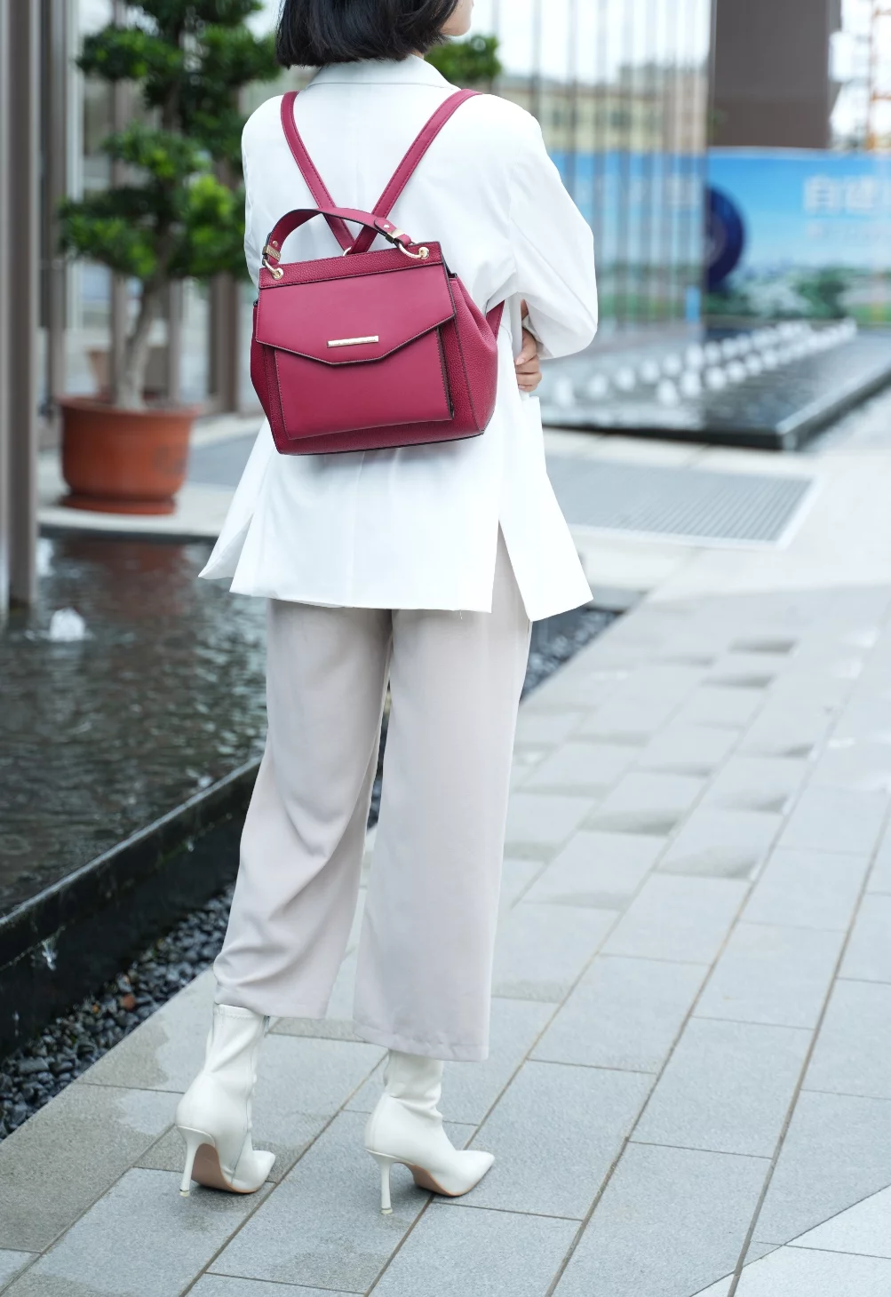 MKF Collection Vida Vegan Leather Womens 3-in-1 Satchel, Backpack and Crossbody by Mia K