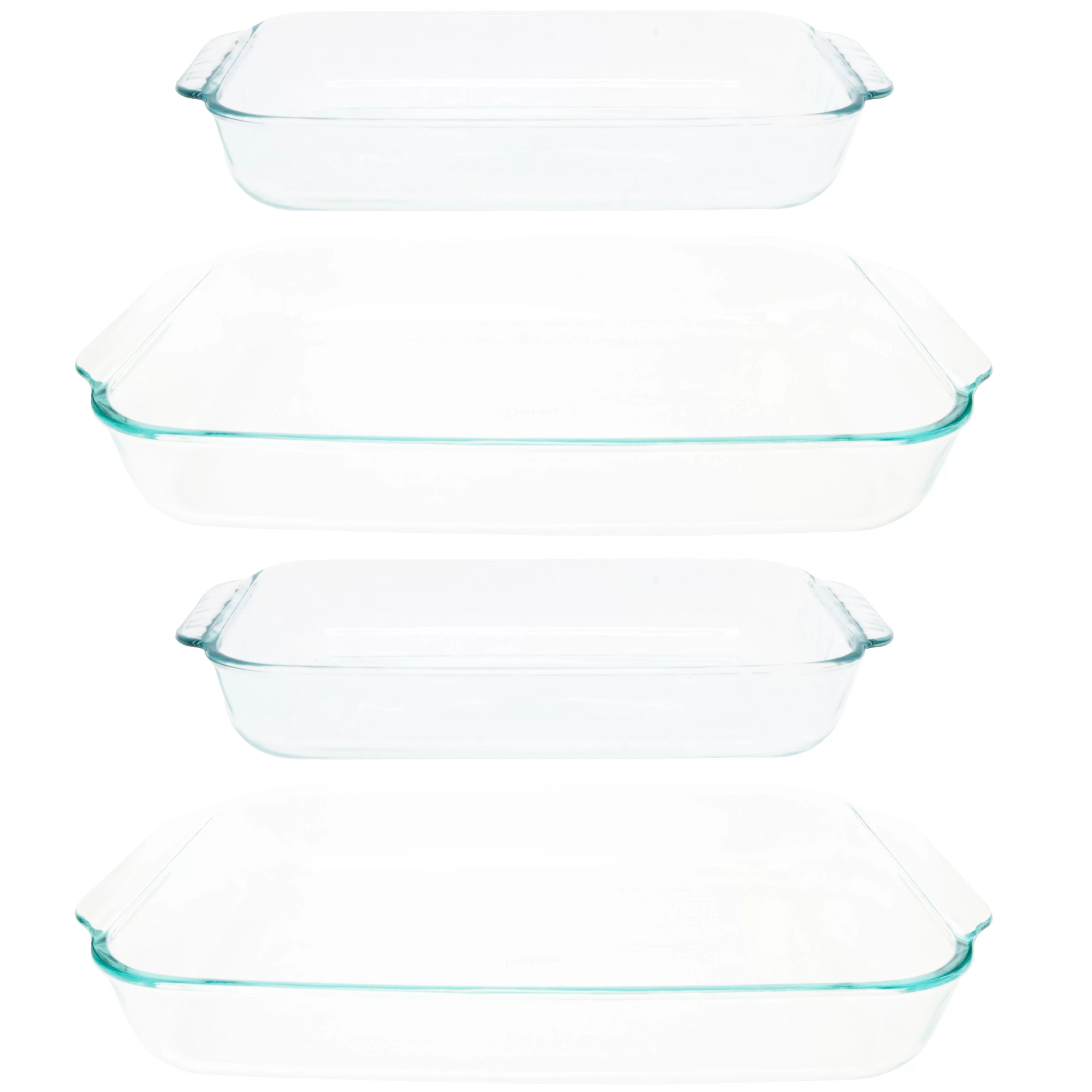 Pyrex 233 3qt and 232 2qt Glass Baking Dish Combo (2-Pack)