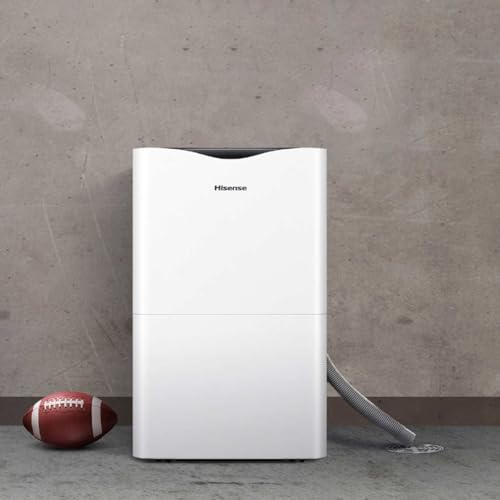 Hisense 35 Pint 3,000 sq. ft. Portable Dehumidifier, 3-Speed, Easy-carry handle - HD3524 (Renewed)