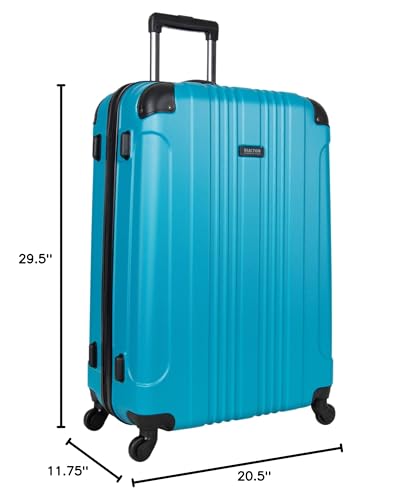 Kenneth Cole REACTION Out of Bounds Lightweight Hardshell 4-Wheel Spinner Luggage, Cobalt Blue, 20-Inch Carry On
