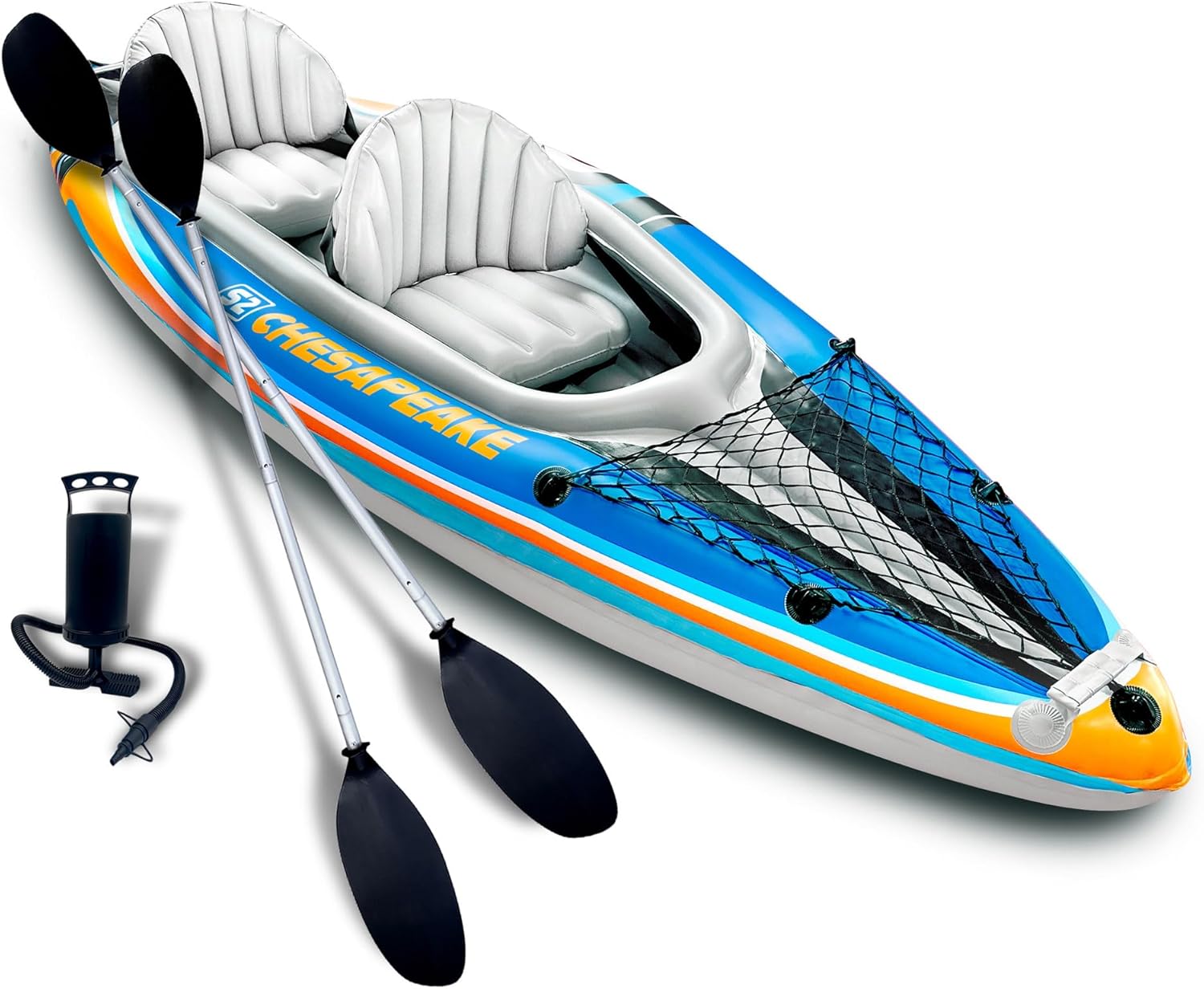 Sunlite Sports 2-Person Inflatable Kayak with Aluminum Oars (136