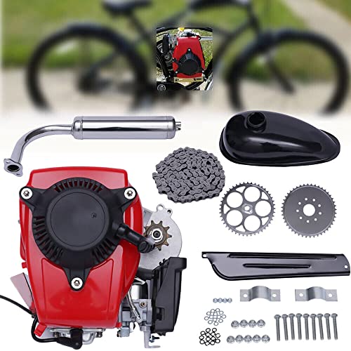 DNYSYSJ Petrol Gas Engine Motorized Bike Kit, Cycle Gasoline Petrol Motor Refit Set, Super Fuel-efficient Scooter DIY Conversion Kit
